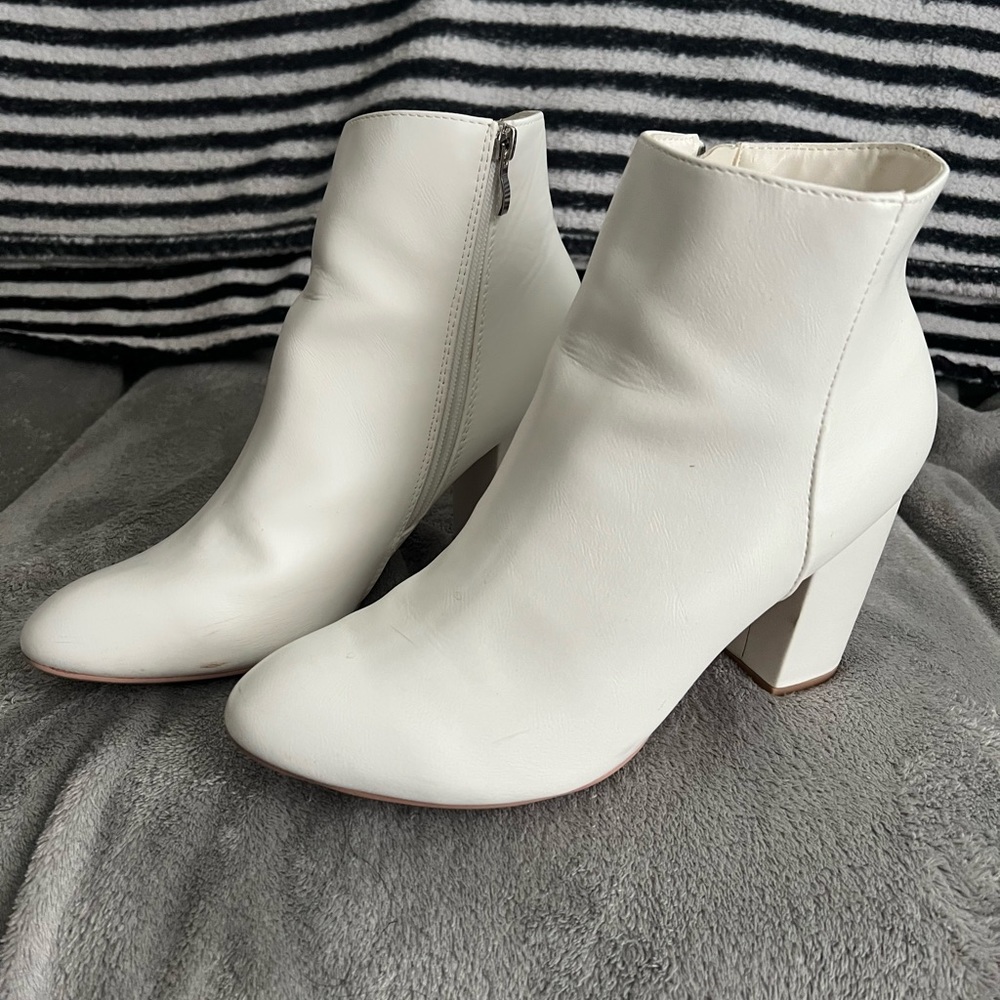 White booties- worn twice! In great condition!
